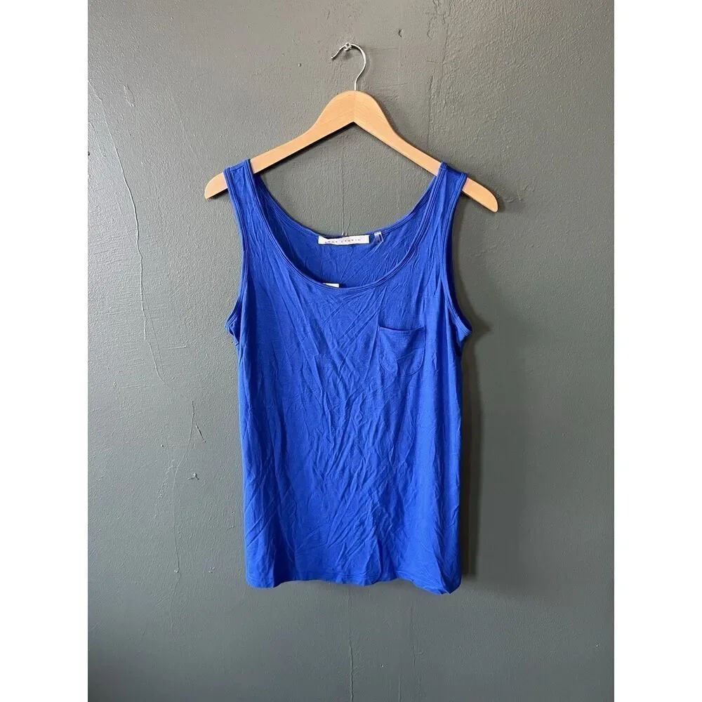 Nike Mens Blue Sleeveless Athletic Running Tank Top Size Small Dri-Fit